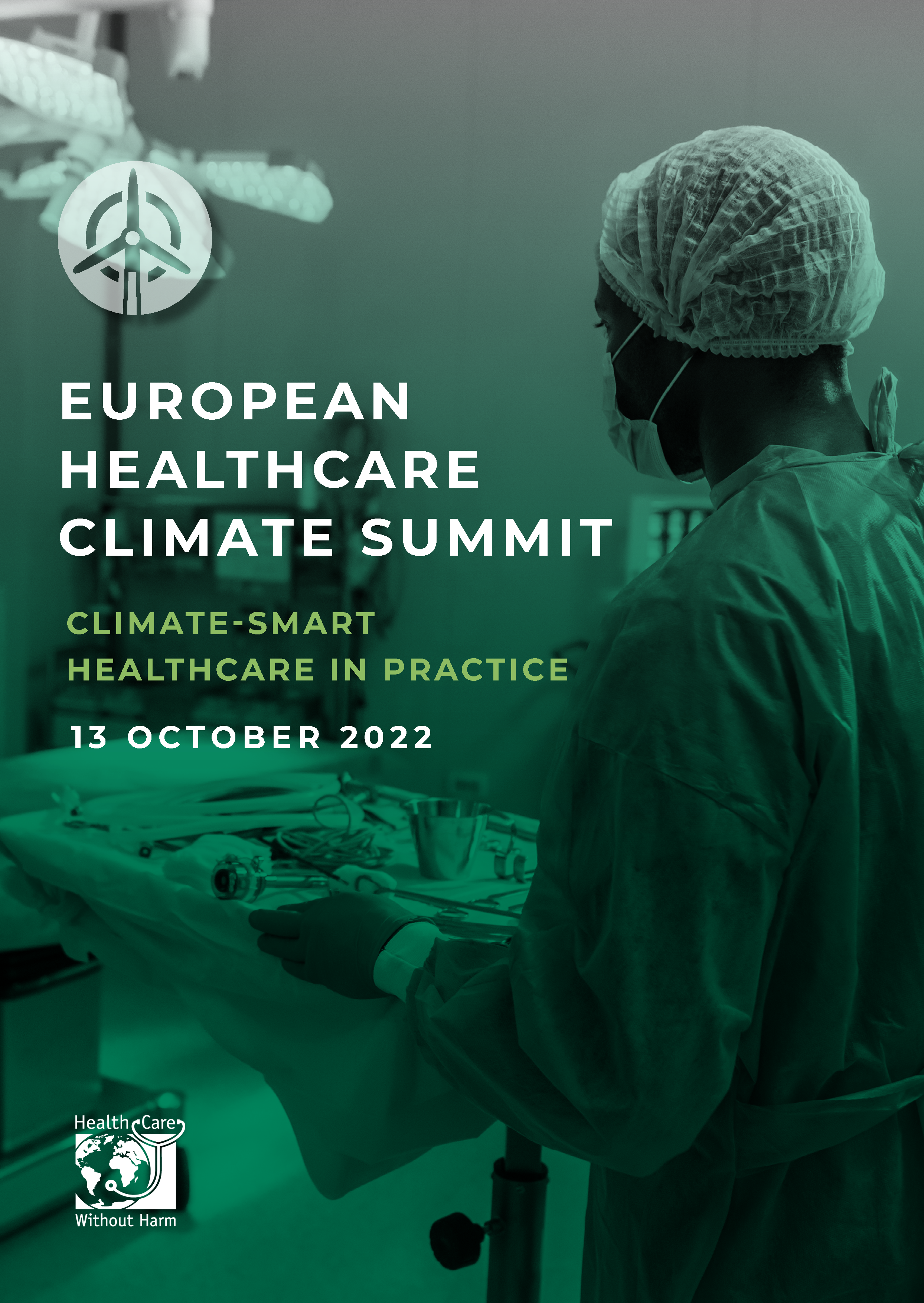 Front cover of the 2022 European Healthcare Climate Summit report