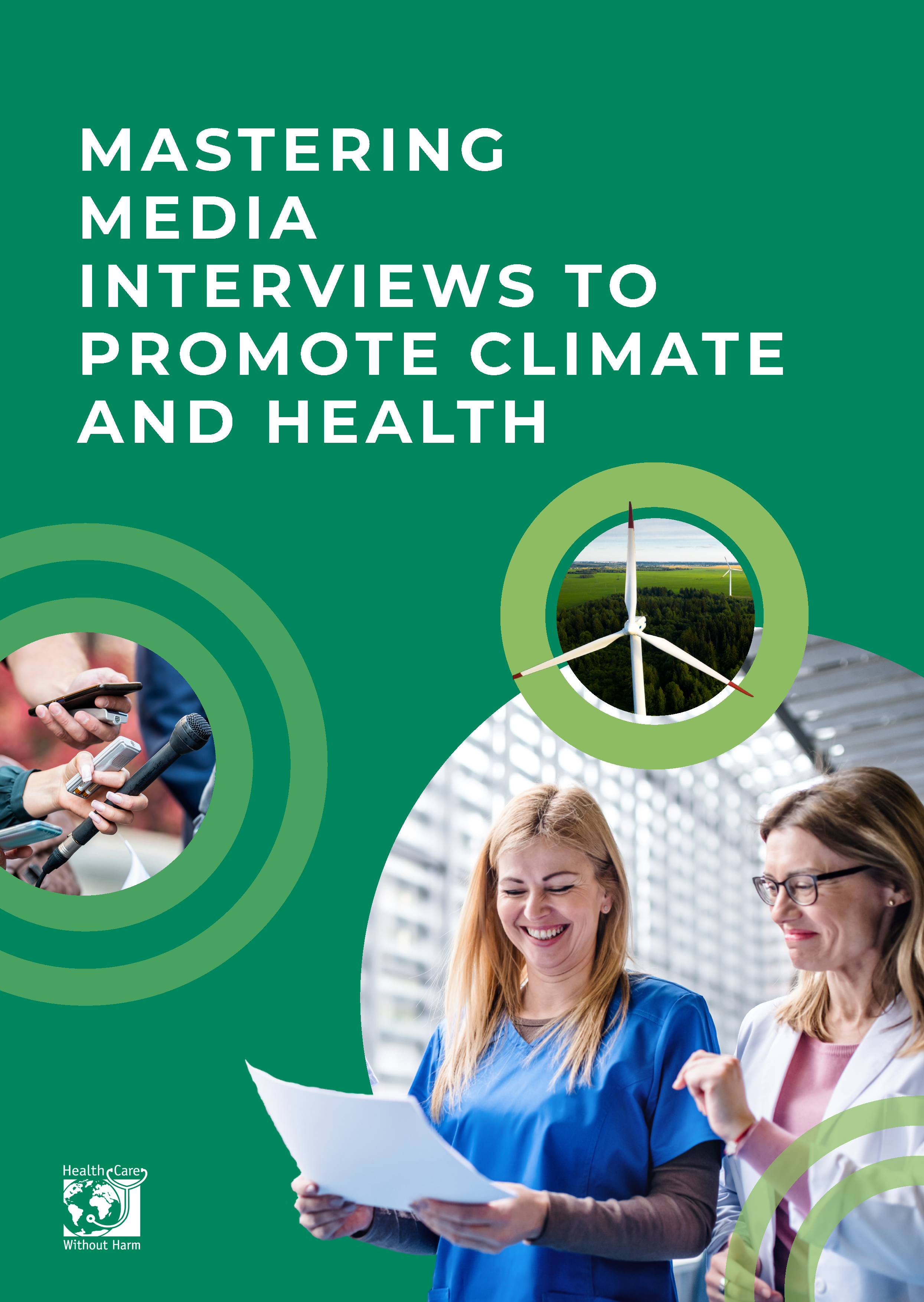 Front cover of the resource Mastering media interviews to promote climate and health